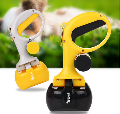2-in-1 Portable Pet Waste Picker Upper with Bag Holder